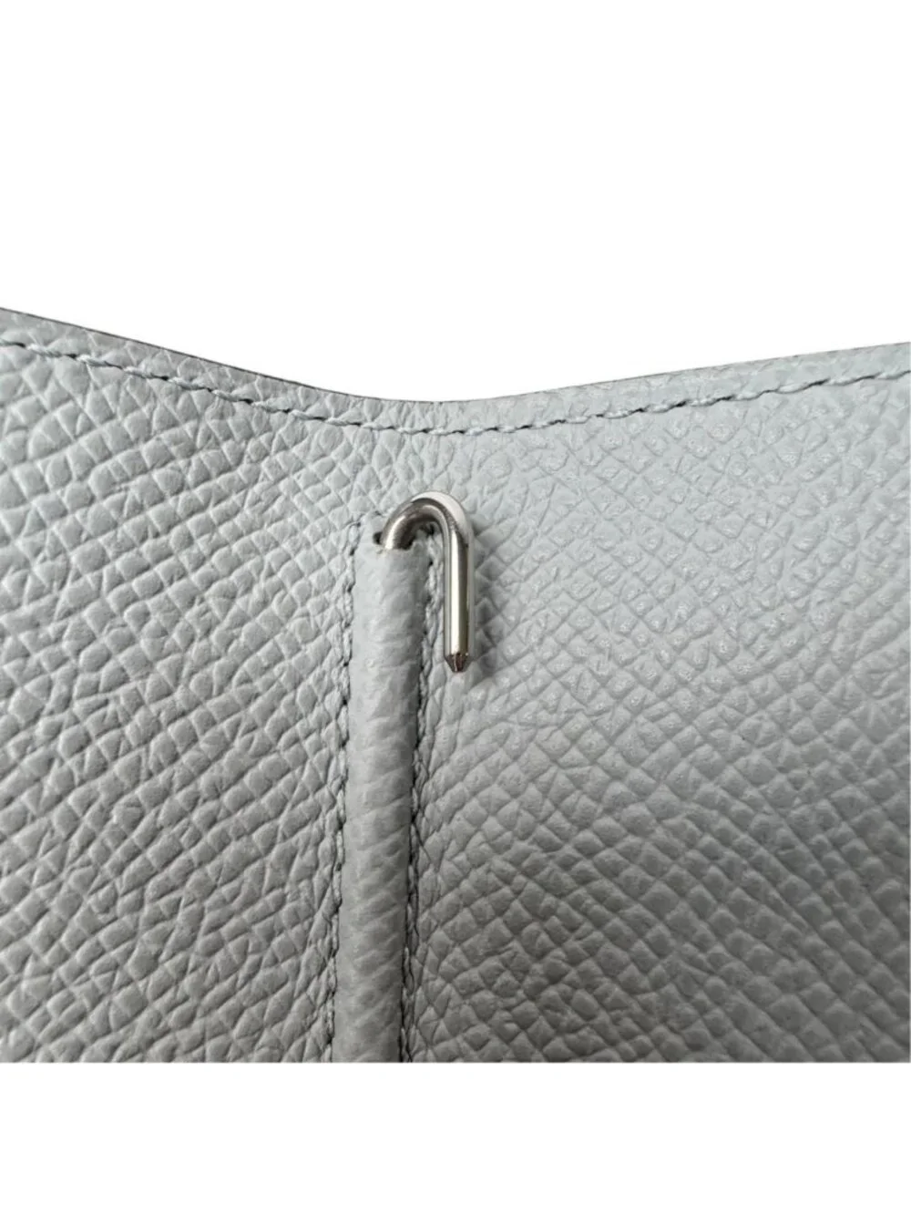 Hermes Agenda GM Notebook Cover Silver Epsom